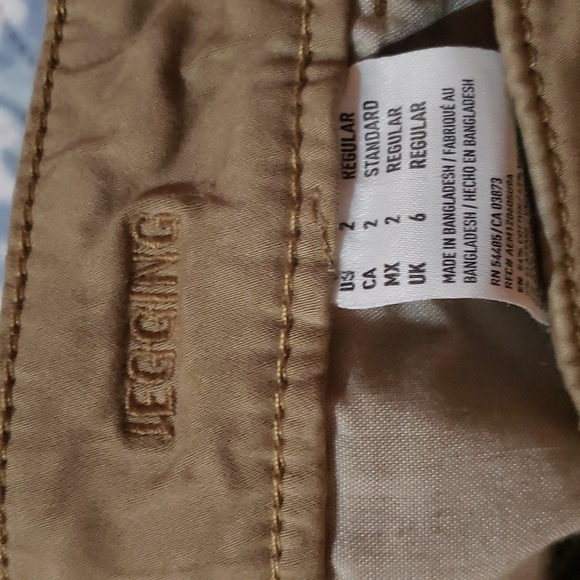 American Eagle Size 2 Tan Stretch Jeggings - Picture 5 of 5